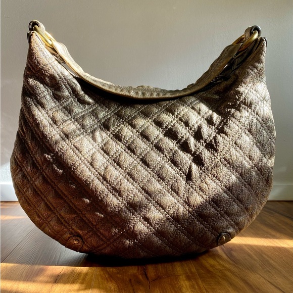 Marc Jacobs Metallic Quilted Leather Hobo - Picture 3 of 16